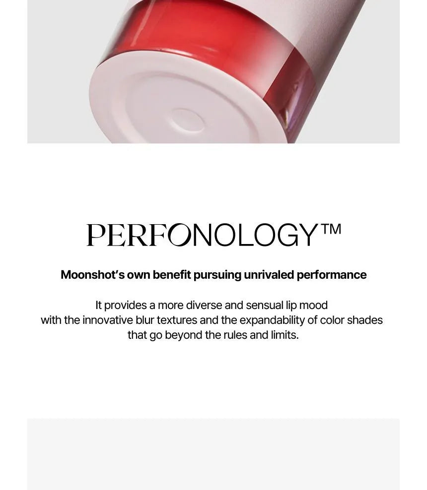 Moonshot Performance Lip Blur Fixing Tint #05 Power Hustle: Warm-tone lively red colour
