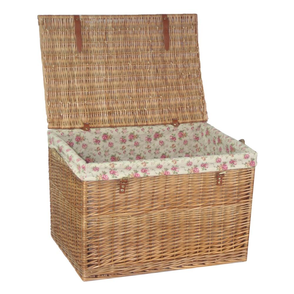 Red Hamper Large Light Steamed Storage Hamper Main image