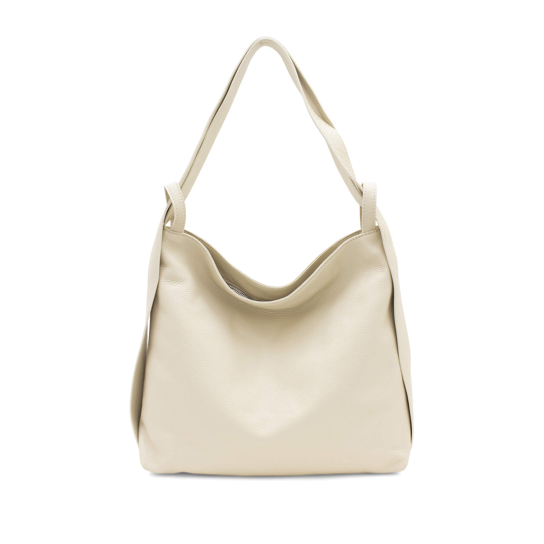 Italian Leather High Quality Large Leather Convertible Backpack Ultimati - Stone Main image