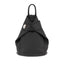 Italian Designer Soft Leather Folding Backpack -Multiuso - Black
