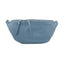 Italian Designer Leather Large Sling Bag Dusty Blue
