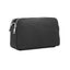 Italian Designer Leather Rectangular Triple Compartment Crossbody Black