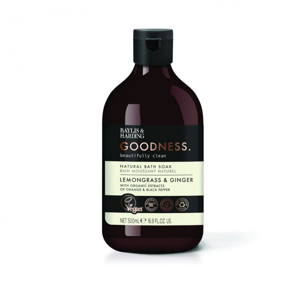 Baylis & Harding Goodness Lemongrass and Ginger Bath Soak, 500 ml Main image