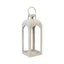 Small Off White Metal Open Face Lantern 41cm