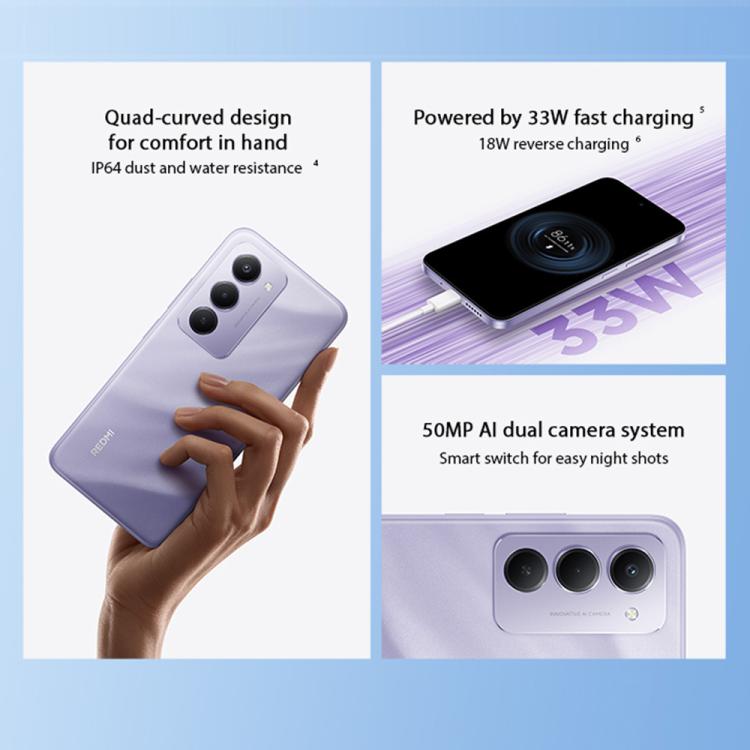 [HK Warehouse] Xiaomi Redmi 15 Global, 6GB+128GB, Side Fingerprint, 6.9 inch Xiaomi HyperOS 2 Snapdragon 685 Octa Core 2.8GHz, Network: 4G, NFC (Black)
