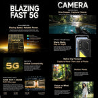[HK Warehouse] Blackview Oscal Pilot 5 5G Rugged Phone, 8GB+256GB, 6.67 inch Android 16 UMS9620 T8100 Octa Core, Network: 5G, OTG, NFC (Yellow)