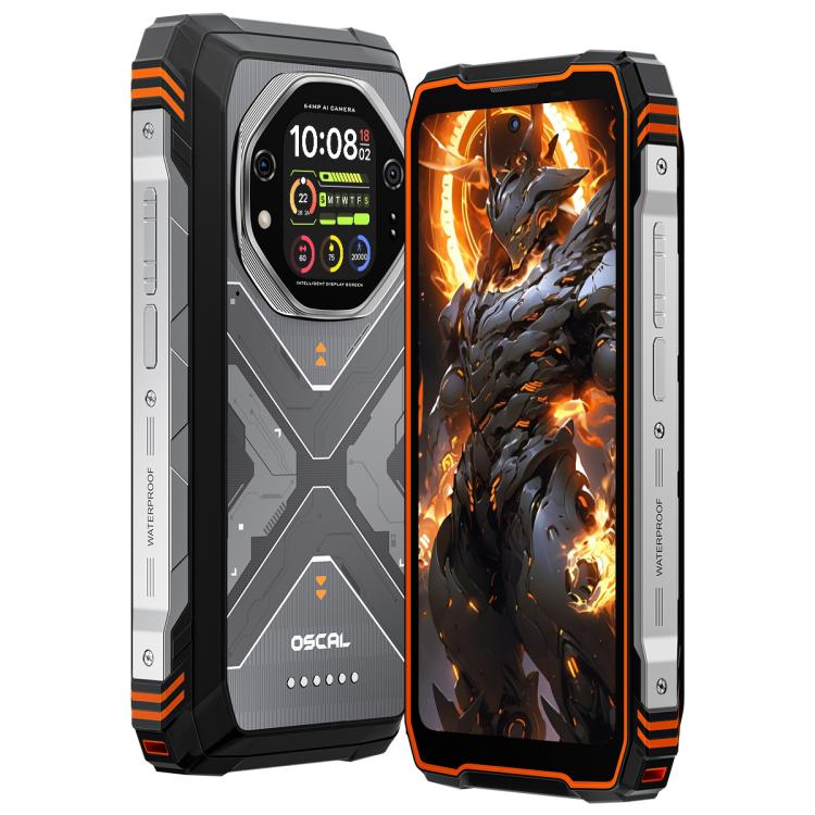 [HK Warehouse] Blackview Oscal TANK 1, 16GB+512GB, 6.78 inch Android 15 DokeOS 4.2 Mediatek Dimensity 7050 Octa Core, Network: 5G, OTG, NFC (Orange)