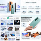 [HK Warehouse] Blackview WAVE 10, 8GB+128GB, 6.88 inch Android 16 Unisoc UMS9230E Octa Core, Network: 4G, OTG (Sunset Orange)