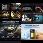 [HK Warehouse] Blackview ROCK 5 Rugged Phone, 6GB+256GB, 6.67 inch Android 16 Helio G100 MT8781 Octa Core, Network: 4G, OTG, NFC (Black)