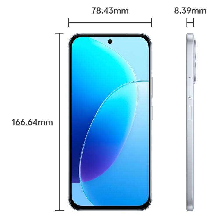 vivo Y500i, 8GB+128GB, Side Fingerprint, 6.75 inch Android 16 OriginOS 6 Snapdragon 4 Gen 2 Octa Core, OTG, NFC, Network: 5G (Silver)