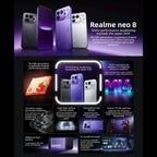 Realme Neo8, 12GB+256GB, Ultrasonic Screen Fingerprint, 6.78 inch Realme UI 7.0 Snapdragon 8 Gen 5 Octa Core, OTG, NFC, Network: 5G (Purple)