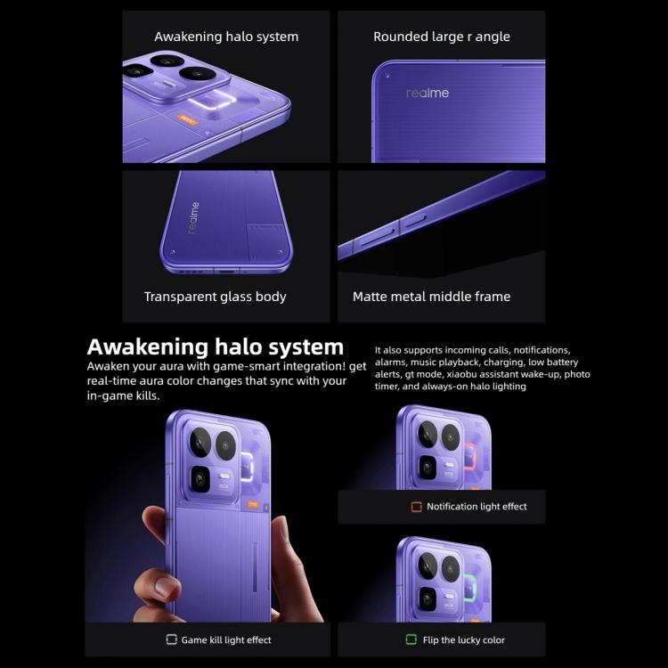 Realme Neo8, 16GB+512GB, Ultrasonic Screen Fingerprint, 6.78 inch Realme UI 7.0 Snapdragon 8 Gen 5 Octa Core, OTG, NFC, Network: 5G (Purple)