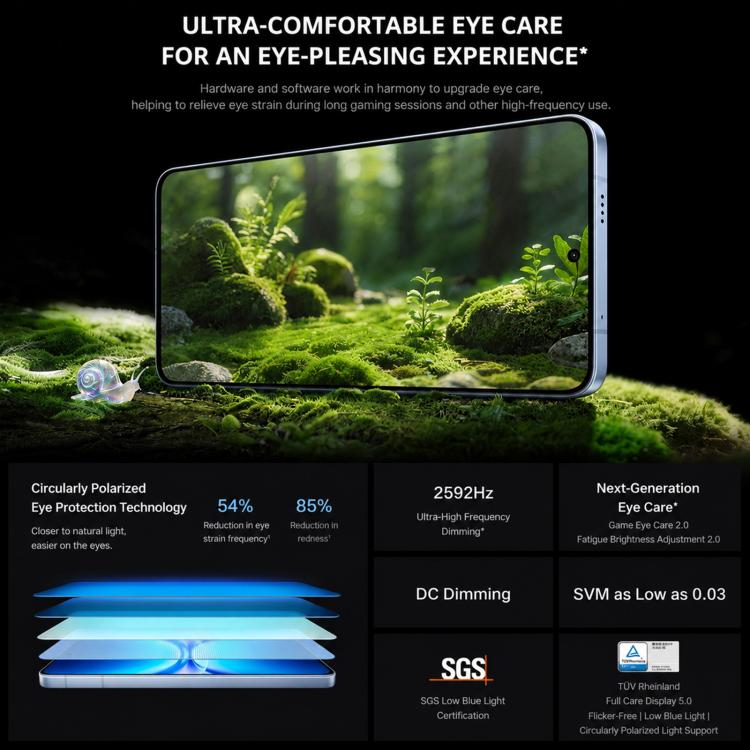 vivo iQOO 15T, 12GB+512GB, Ultrasonic 3D Fingerprint, 6.82 inch Android 16 OriginOS 6 Dimensity 9500 Monster Octa Core, OTG, NFC, Network: 5G, Support Google Play (Blue)