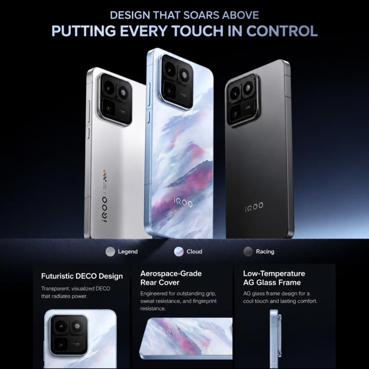 vivo iQOO 15T, 16GB+1TB, Ultrasonic 3D Fingerprint, 6.82 inch Android 16 OriginOS 6 Dimensity 9500 Monster Octa Core, OTG, NFC, Network: 5G, Support Google Play (Black)