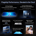 vivo iQOO 15T, 16GB+256GB, Ultrasonic 3D Fingerprint, 6.82 inch Android 16 OriginOS 6 Dimensity 9500 Monster Octa Core, OTG, NFC, Network: 5G, Support Google Play (Black)