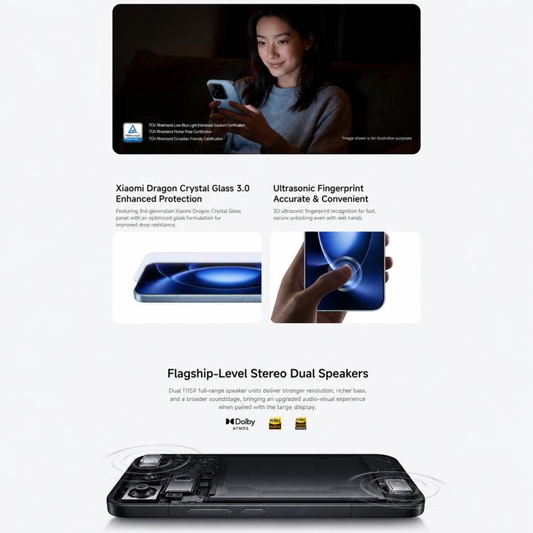 Xiaomi 17 Max, 12GB+256GB, 3D Ultrasonic Fingerprint, 6.9 inch Xiaomi HyperOS 3 Snapdragon 8 Elite Gen 5 Octa Core, NFC, Network: 5G (White)