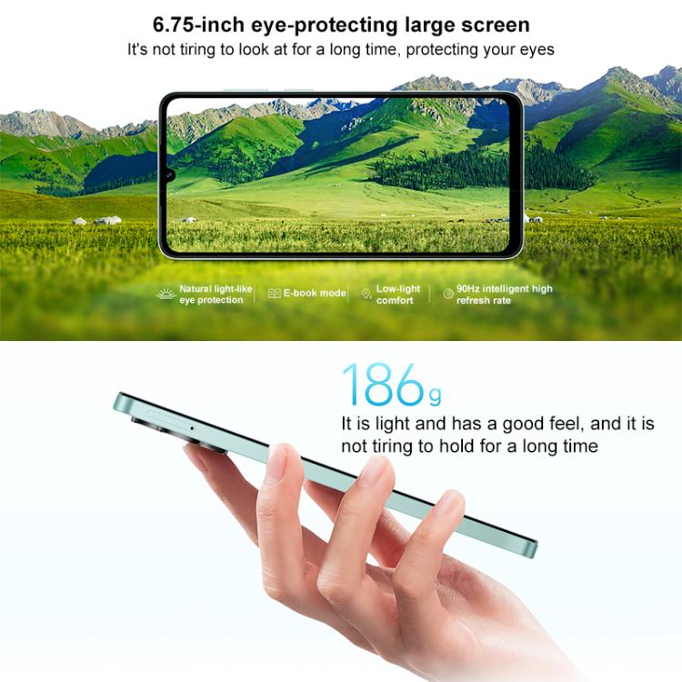 Honor Play 70C, 4GB+64GB, 6.75 inch MagicOS 9.0 Android 15 MediaTek Helio G81 Ultra Octa Core, Network: 4G, OTG (Silver)