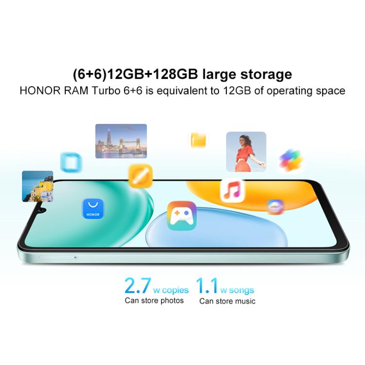 Honor Play 70C, 4GB+128GB, 6.75 inch MagicOS 9.0 Android 15 MediaTek Helio G81 Ultra Octa Core, Network: 4G, OTG (Black)