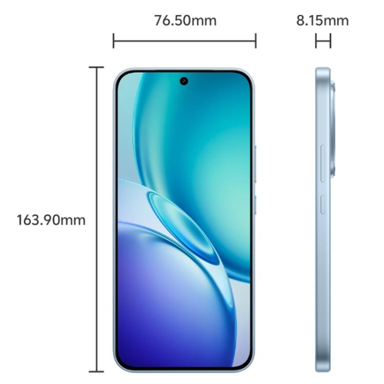 vivo Y600 Pro, 8GB+512GB, In-screen Fingerprint, 6.83 inch Android 16 OriginOS 6 Dimensity 7300e Octa Core, OTG, NFC, Network: 5G (Blue)