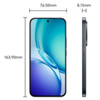 vivo Y600 Pro, 12GB+512GB, In-screen Fingerprint, 6.83 inch Android 16 OriginOS 6 Dimensity 7300e Octa Core, OTG, NFC, Network: 5G (Black)
