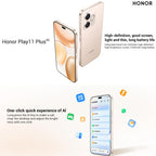 Honor Play11 Plus, 8GB+256GB, In-screen Fingerprint, 6.6 inch Android 16 MagicOS 10 Dimensity 6500 Elite Octa Core, Network: 5G (Silver)