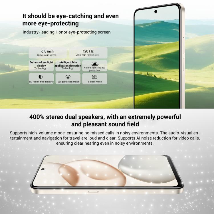 Honor Play10, 12GB+256GB, Side Fingerprint, 6.8 inch Android 15 Magic OS 9.0 Snapdragon 6s Gen 3 Octa Core, Network: 5G (Black)