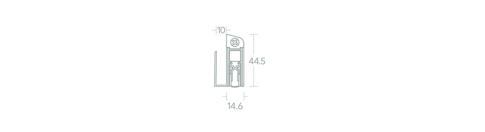 Norsound NOR841 Retro Fit Glass Door Bottom Auto Drop Seal