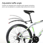 PROMEND NB-28370 1 Pair Bicycle Quick Release Plastic Retractable Mudguard
