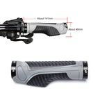 PROMEND GR-504 1 Pair TPR Ergonomic Ball Bicycle Grip Cover (Black Black)