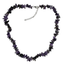 Pearlz Gallery Women’s Amethyst Necklace, Gemstone Chip Bracelets & Blue CZ Ring – 3-Piece Sterling Silver Elegant Jewellery Gift Set