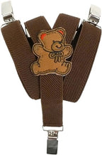 Olata Children’s Elasticated Teddy Design Y-Shape Braces/Suspenders (0-2 Years) - 2cm