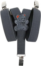 Olata Children’s Elasticated Teddy Design Y-Shape Braces/Suspenders (0-2 Years) - 2cm