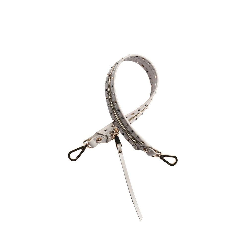 studded putty Gretchen strap with zip detail