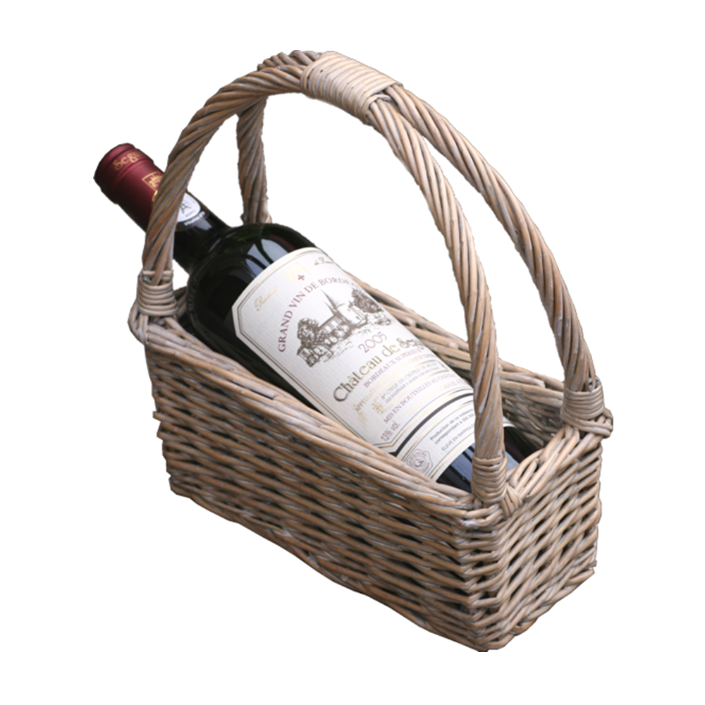 Provence Willow Bottle Carrying Cradle Main image