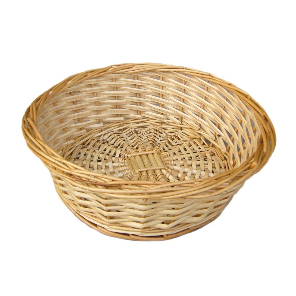 Red Hamper Split Willow Round Wicker Tray Main image