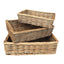 Red Hamper Antique Wash Rectangular Straight Sided Wicker Tray