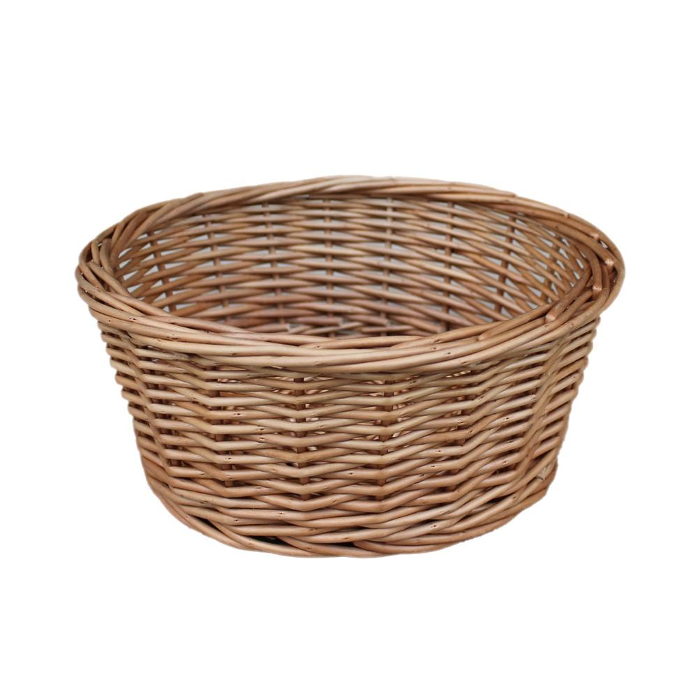 Light Steamed Round Wicker Tray Main image