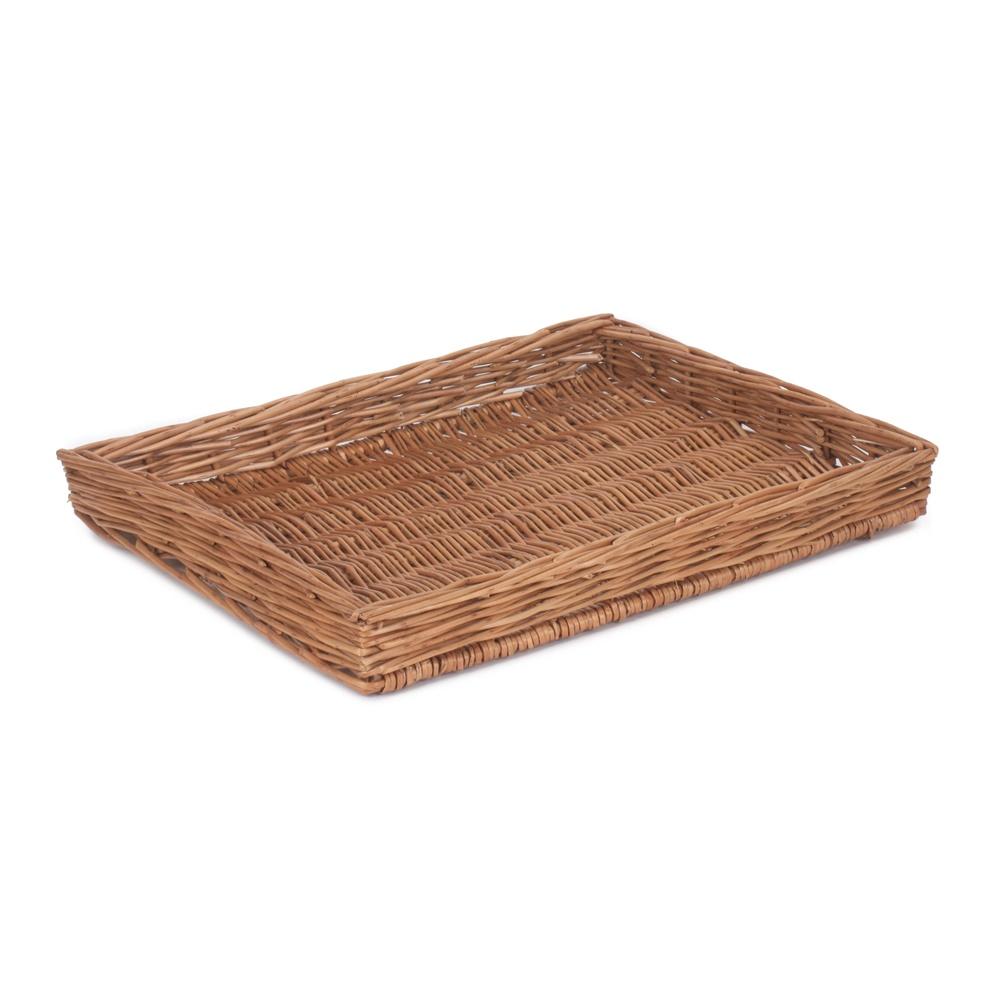 Wicker Light Steamed Flat Serving Tray Main image