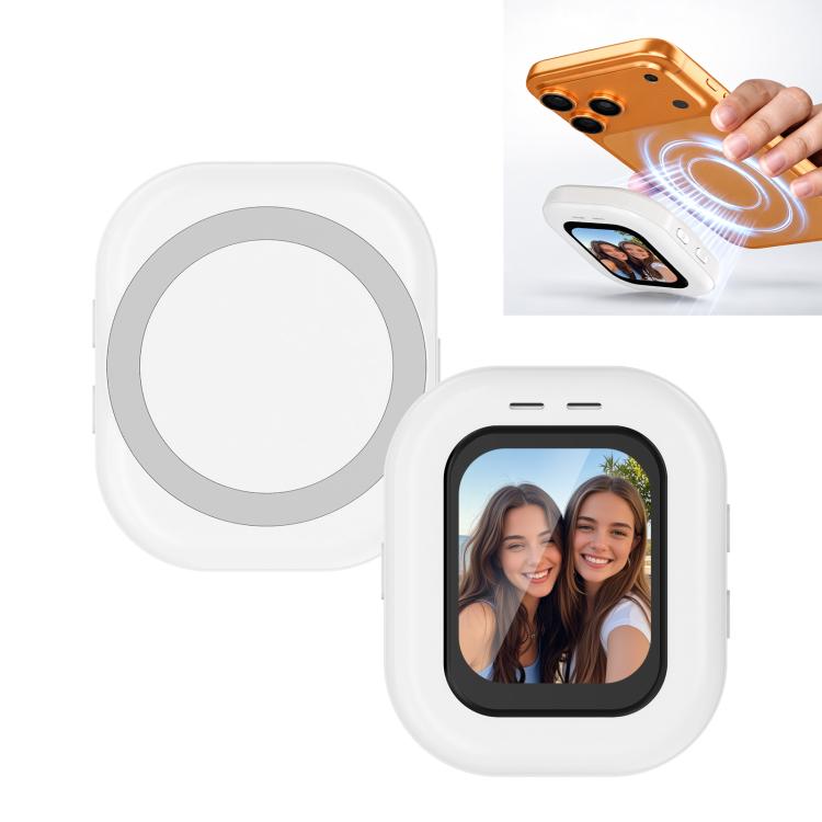 PULUZ Magnetic Phone Vlog Selfie Monitor Screen (White)