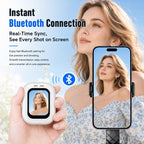 PULUZ Magnetic Phone Vlog Selfie Monitor Screen (White)