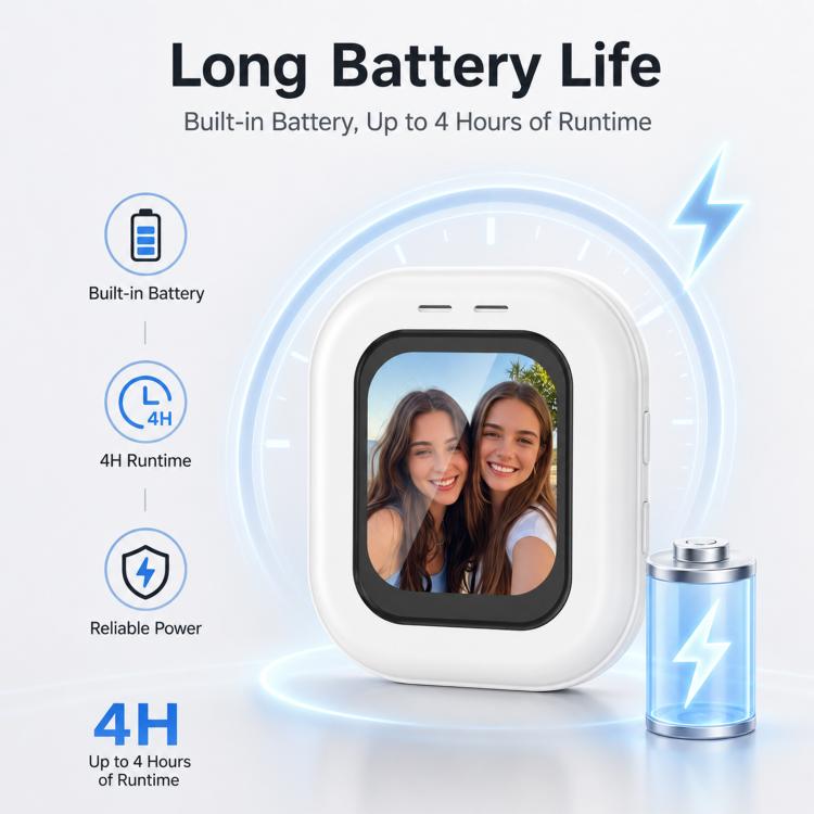 PULUZ Magnetic Phone Vlog Selfie Monitor Screen (White)