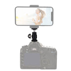 PULUZ Cold Shoe Tripod Head 1/4 inch Tripod Screw Head with Lock