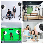 PULUZ 220V 120W Studio Video Light Dual Color Temperature Built-in Dissipate Heat System with Remote Control(UK Plug)