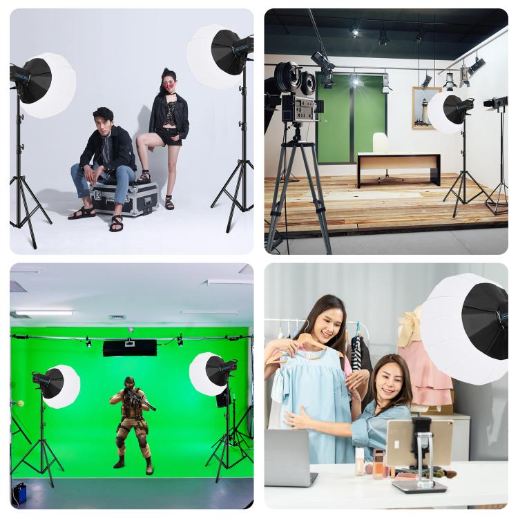 PULUZ 220V 120W Studio Video Light Dual Color Temperature Built-in Dissipate Heat System with Remote Control(UK Plug)