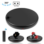 PULUZ 45cm Remote Control Adjusting Speed Rotating Turntable Display Stand with Power Socket, Black, Load 100kg(EU Plug)