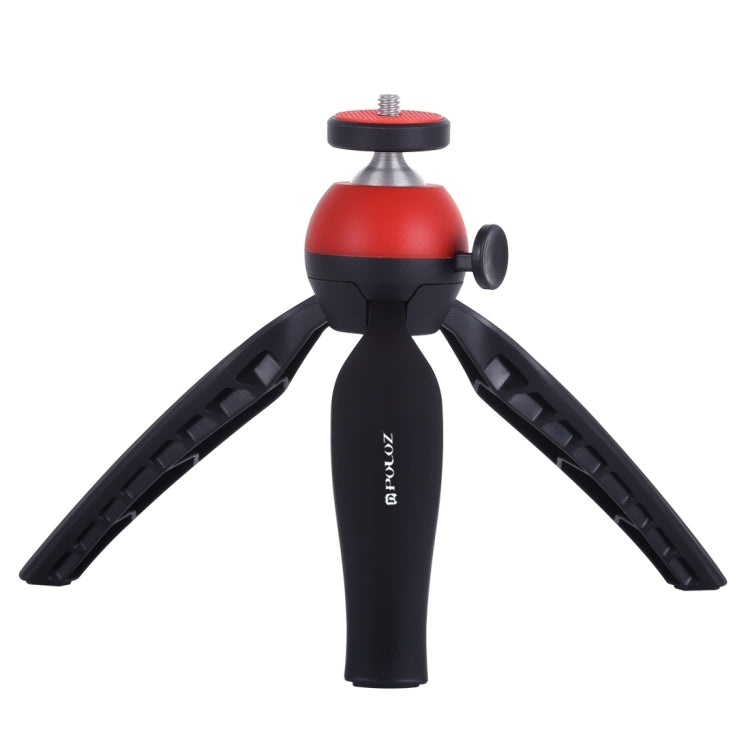 PULUZ Pocket Mini Tripod Mount with 360 Degree Ball Head for Smartphones, GoPro, DSLR Cameras(Red) Secondary image