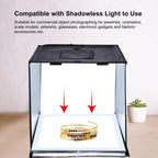 PULUZ Photo Studio Light Box Portable 60 x 60 x 60 cm Light Tent LED 5500K White Light Dimmable Mini 36W Photography Studio Tent Kit with 6 Removable Backdrops (Black Orange White Green Blue Red)(AU Plug)