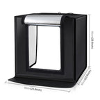 PULUZ Photo Studio Light Box Portable 60 x 60 x 60 cm Light Tent LED 5500K White Light Dimmable Mini 36W Photography Studio Tent Kit with 6 Removable Backdrops (Black Orange White Green Blue Red)(AU Plug)