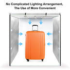 PULUZ 80cm Folding Portable 90W 14000LM High CRI White Light Photo Lighting Studio Shooting Tent Box Kit with 4 Colors Black, White, Orange, Green Backdrops (EU Plug)