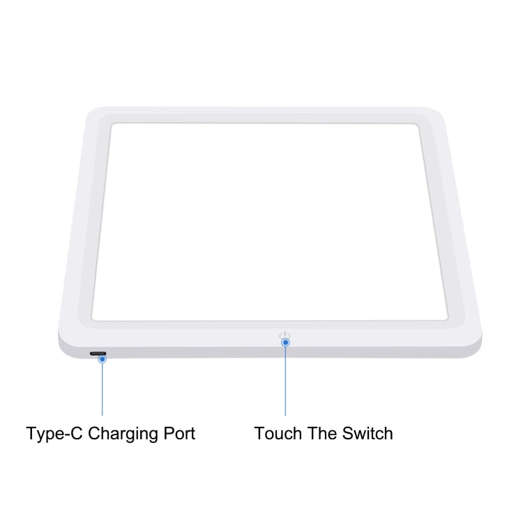 PULUZ 20cm LED Shadowless Light Pad for Photo Studio Box